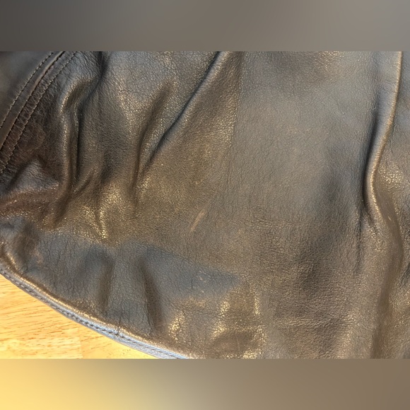 Authentic Prada black with silver accents leather Hobo bag with side pockets - Picture 8 of 16